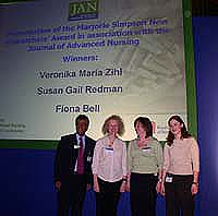 a photo of nursing award